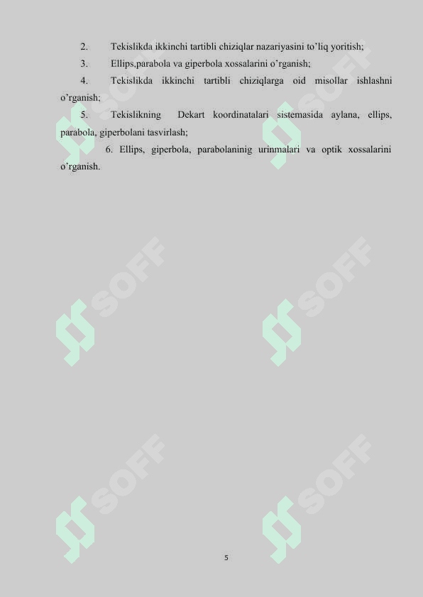 Ikkinchi tartibli sirtning to’g’ri chiziqli yasovchilari 5