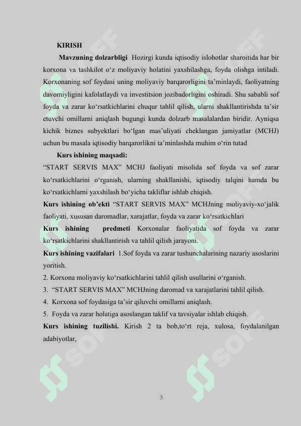 Sof foyda yoki sof zarar tushunchasi va ularning talqini 3