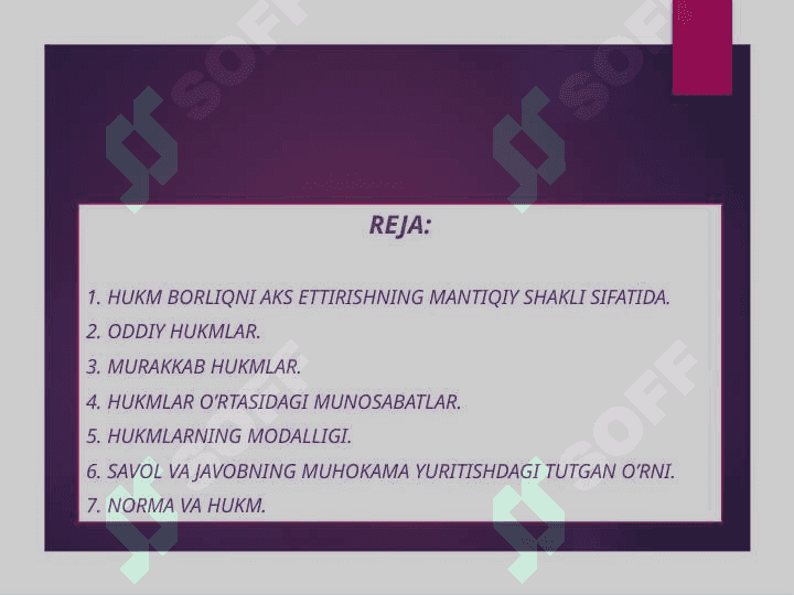 Murakkab hukm  va uning turlari 2