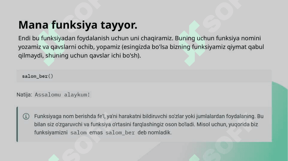 Python-da funksiyalar va modullar: yaratish va ishlatish 5