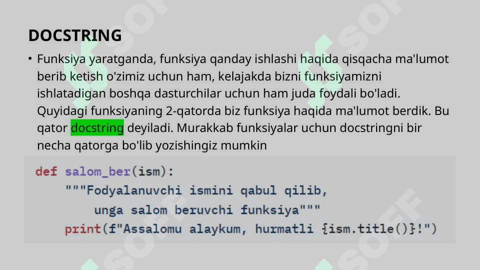 Python-da funksiyalar va modullar: yaratish va ishlatish 8