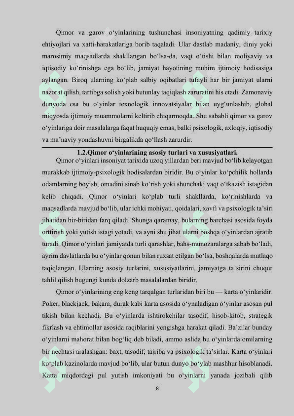 QIMOR VA GAROV O‘YINLARINI TUSHUNCHASI. 7