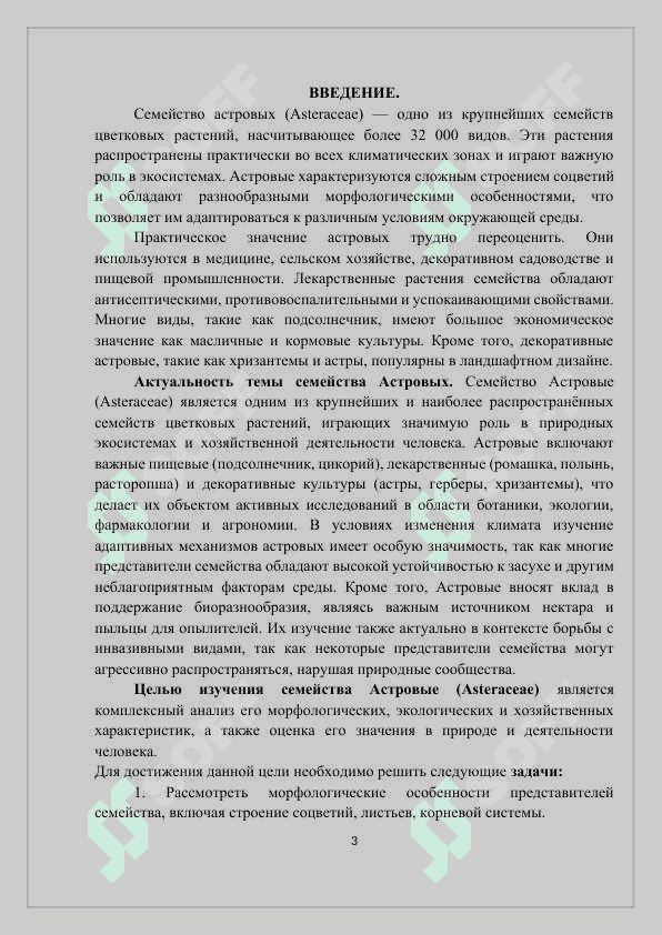 ОСНОВНЫЕ ВИДЫ СЕМЕЙСТВА АСТРОВЫХ (ASTERACEAE) И ИХ ПРАКТИЧЕСКОЕ ЗНАЧЕНИЕ 2