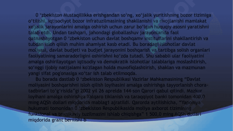 G‘aznachilik faoliyatining tashkiliy-huquqiy asoslari 3