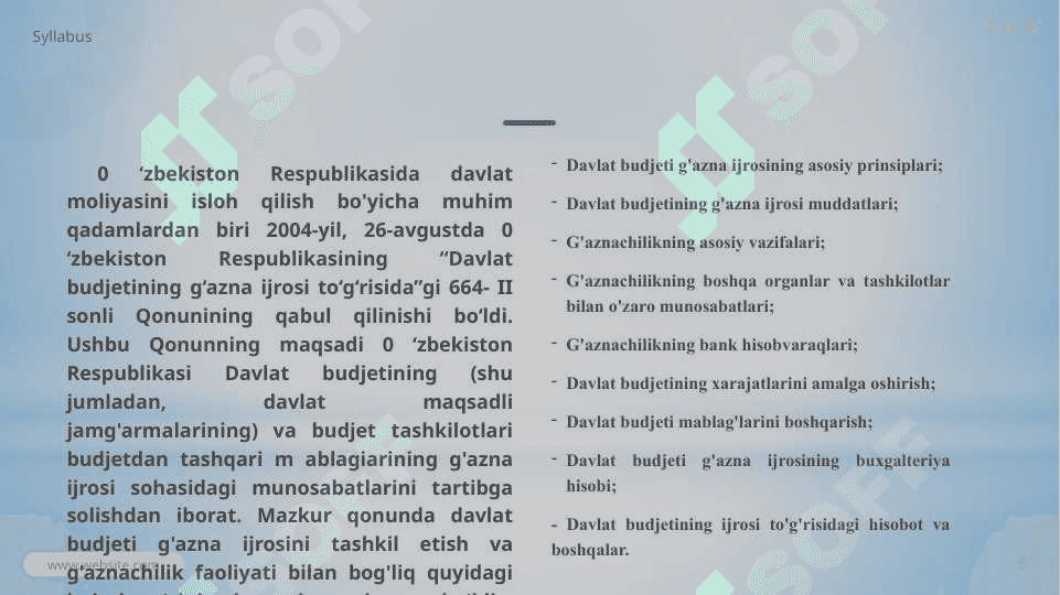 G‘aznachilik faoliyatining tashkiliy-huquqiy asoslari 5