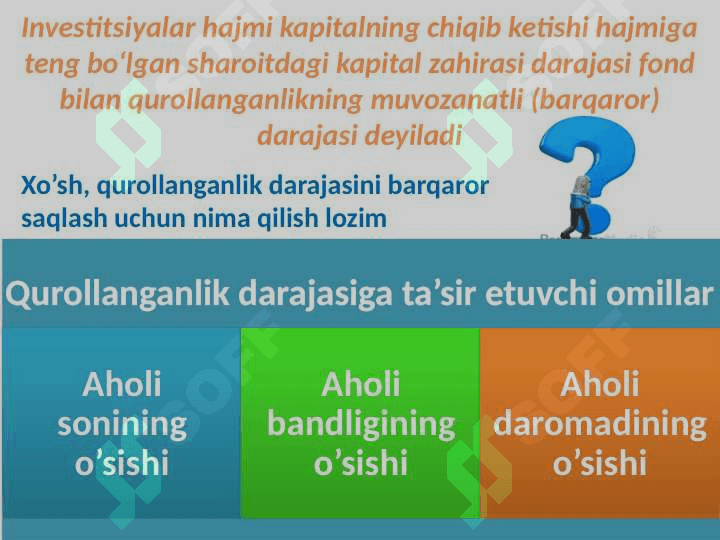 Iqtisodiy о‘sishning neoklassik modellari 8