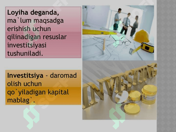 Investitsiyalar va KAPITAL QUYILMALAR VA KAPITAL BOZORI 8