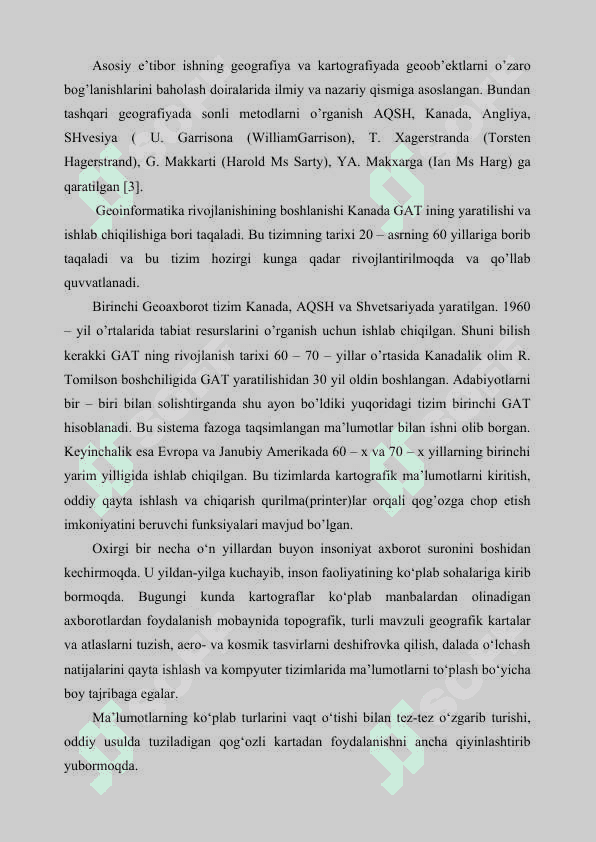 Geografik axborot tizimlaridan foydalanish orqali baholash 4