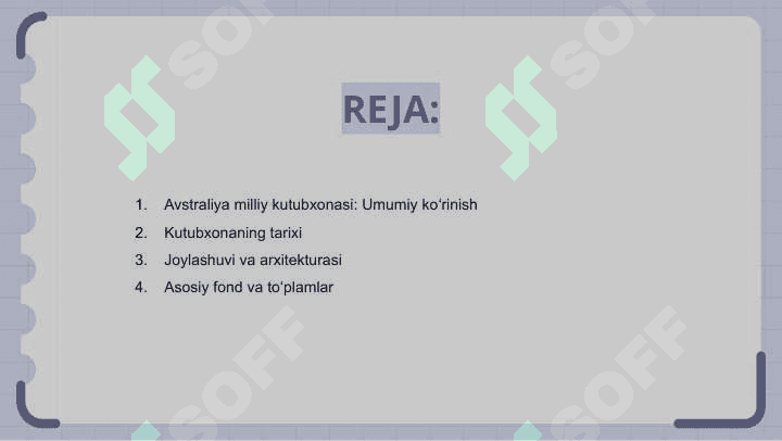 Avstraliya milliy kutubxonasi 2