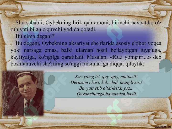 Oybek Hayoti va ijodi 4