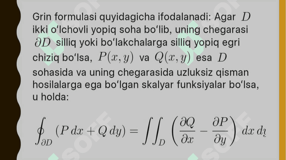 Grin formulasi va uning tadbiqlari 4