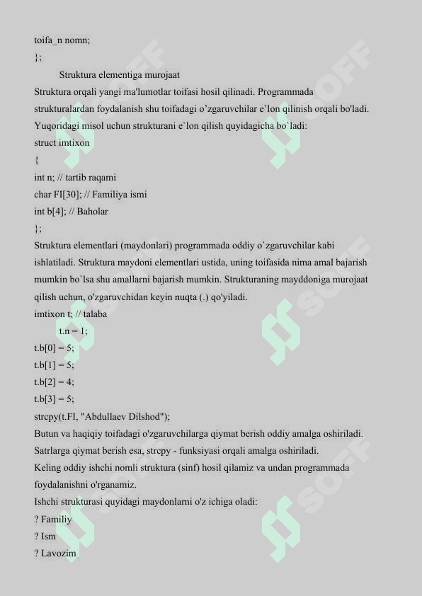 Ma'lumotlarning faylli toifasi C++ dasturlash tilida 3