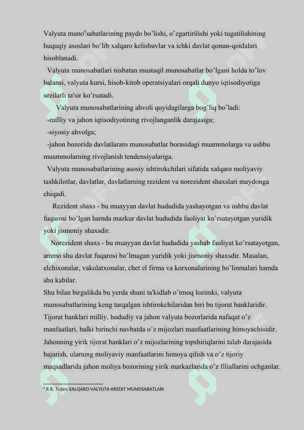 Xalqaro valyuta tizimi va uning rivojlanishi 7