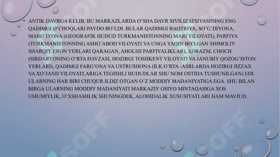 O‘ZBEKISTONNING TARIXIY GEOGRAFIK O‘RNI VA TABIIY IQLIM SHAROITLARI 5