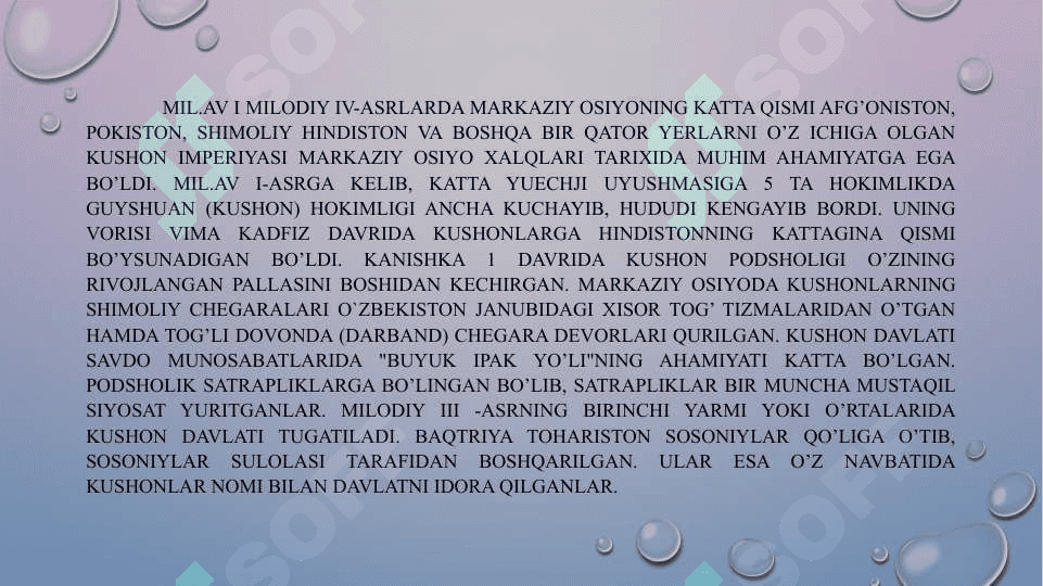 O‘ZBEKISTONNING TARIXIY GEOGRAFIK O‘RNI VA TABIIY IQLIM SHAROITLARI 7
