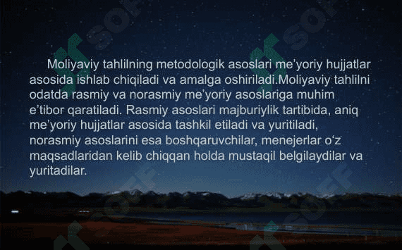 Moliyaviy tahlilni tashkil etish va axborot manbalari 3