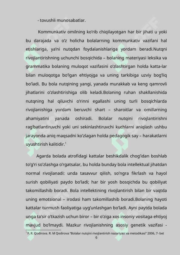 Maktabgacha katta yoshdagi bolalar nutq madaniyatini shakillantirishda oilaning o'rni 6
