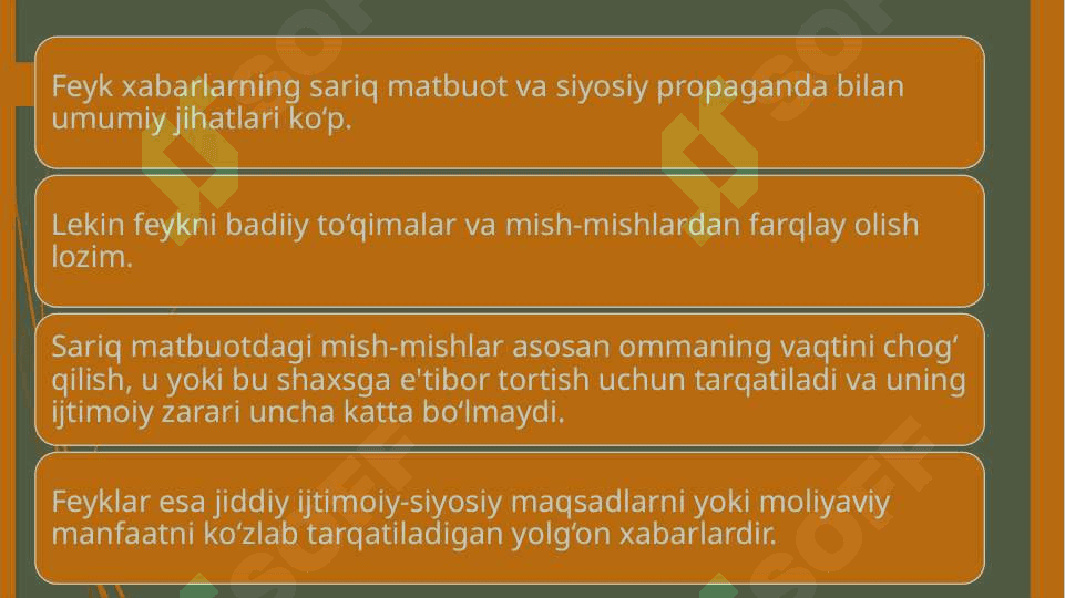 Feyk xabar yoki yolg'on axborotga qarshi immunitetni shakllantirish 6