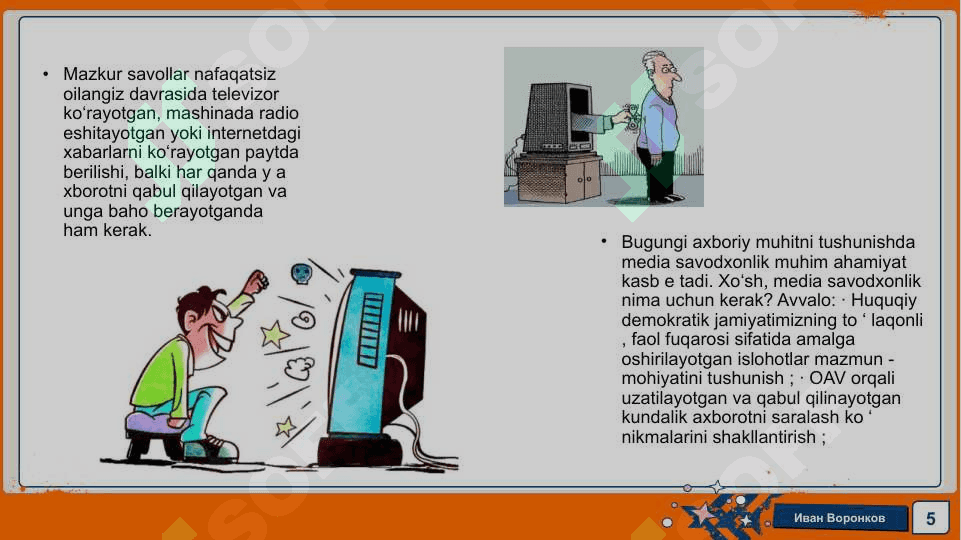 Medianing auditoriyaga ta’siri 5