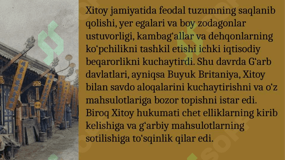 XITOY YARIM MUSTAMLAGA AYLANTIRISH 4