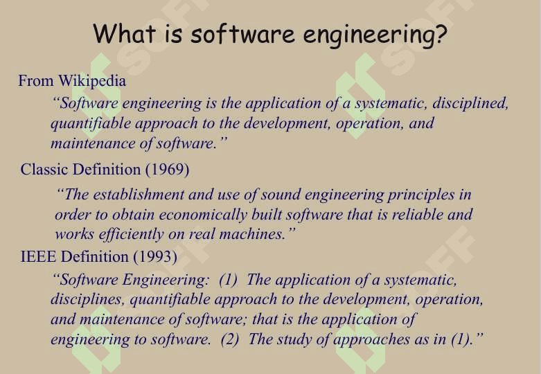 What is software engineering? 5