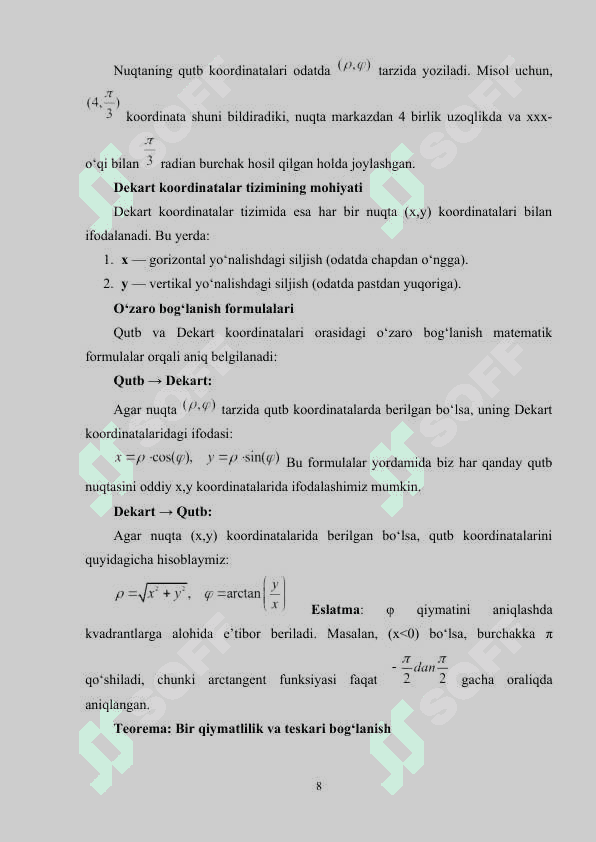 Qutb va polyara. Ikkinchi tartibli chiziqlar klassifikatsiyasi kurs ishi 8
