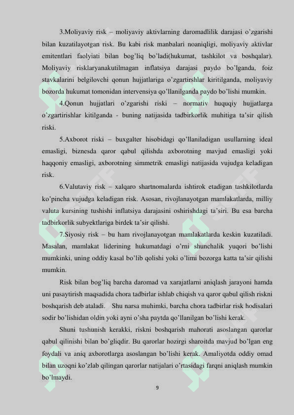 Tijorat banklarida kredit riskini boshqarish 8