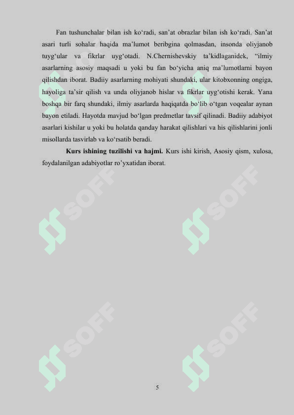 San’at-odamlarning voqelikka estetik munosabatini maxsus ifodalaydigan soha  sifatida 5