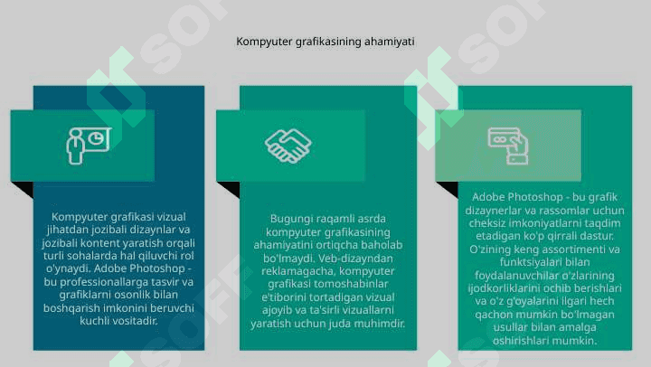 Adobe Photoshop dasturidan foydalanishning ahamiyati va imkoniyatlari 5
