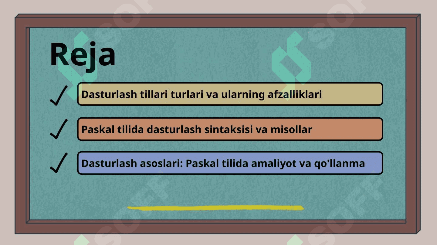 Paskal tilida dasturlash asoslari 2