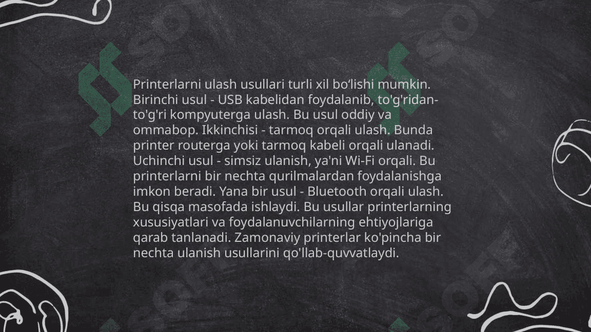 Printerlardan foydalanish imkoniyatlari 4