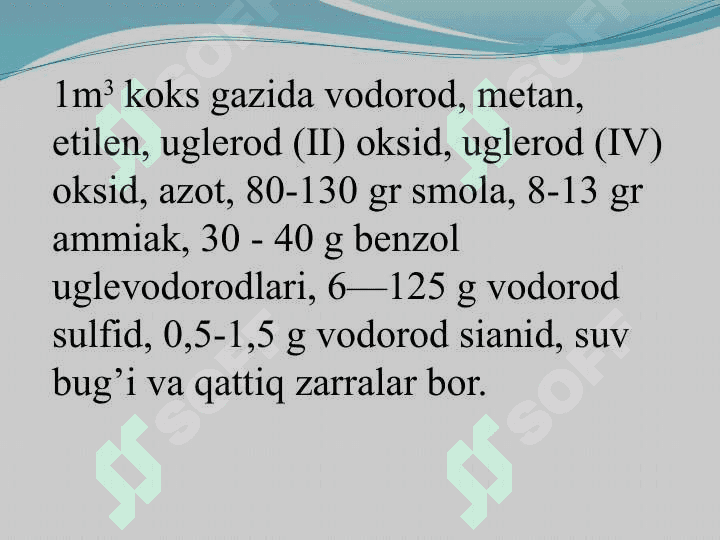 Qattiq yoqilg‘idan olinadigan mahsulotlar. Qattiq yoqilg‘ilarni qayta ishlash texnologiyasi 8