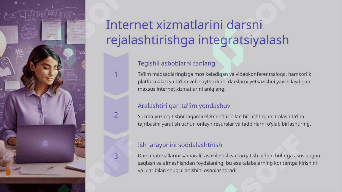 O’quv jarayonini tashkil etishda internet xizmatlaridan foydalanishga kirishish 4