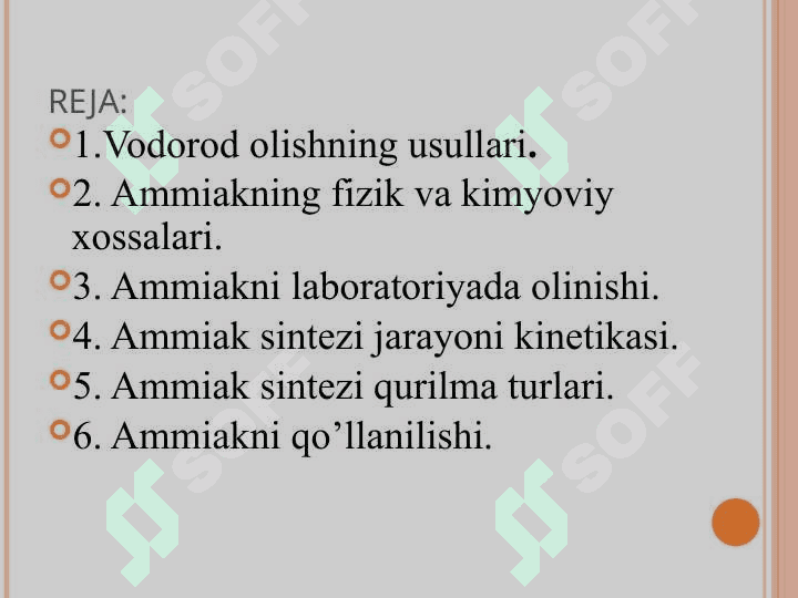 Sintetik ammiak ishlab chiqarish texnologiyasi 2