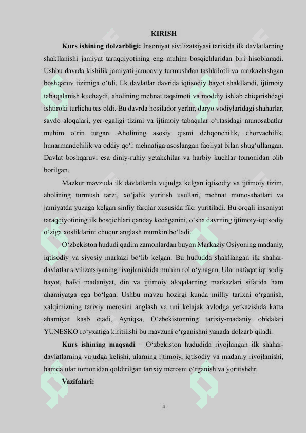ILK DAVLATLAR DAVRIDAGI IQTISODIY VA IJTIMOIY TUZUM, AHOLISI VA XO‘JALIK HAYOTI. 3