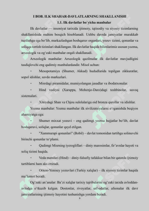 ILK DAVLATLAR DAVRIDAGI IQTISODIY VA IJTIMOIY TUZUM, AHOLISI VA XO‘JALIK HAYOTI. 5