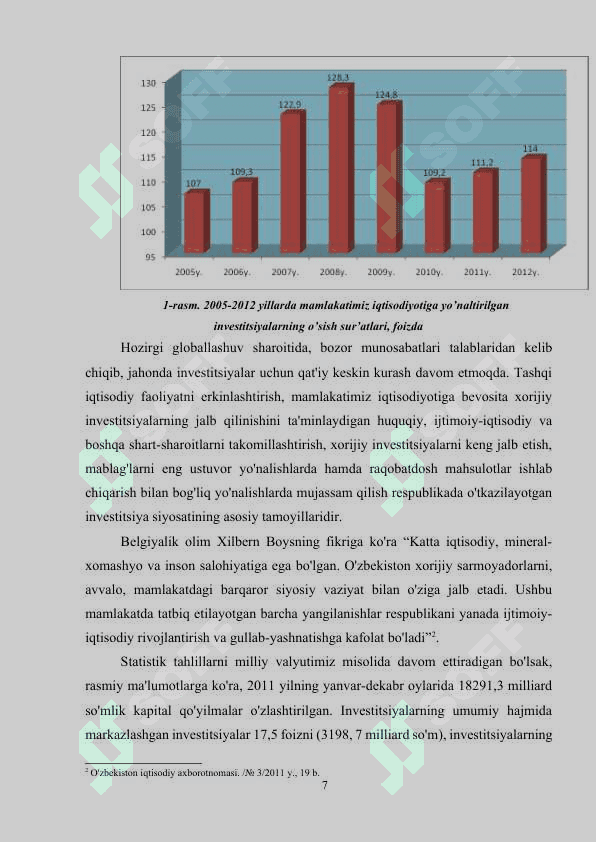 INVESTITSION LOYIHA, UNING SAMARADORLIGINI HISOBLASH 6
