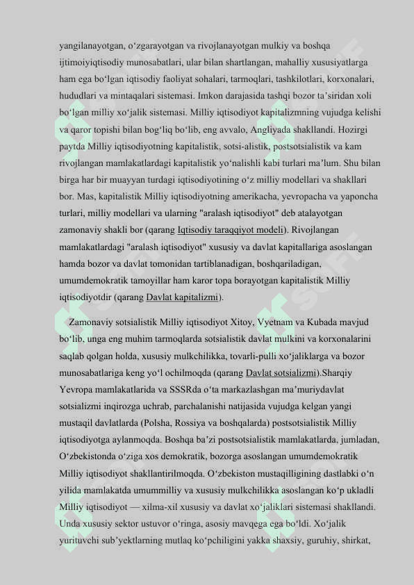 Milliy iqtisodiyot rivojlanishida korxonaning o`rni va ahamiyati 3