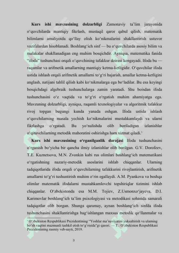 Boshlangʻich sinflarda koʻpaytirish va boʻlishni oʻrgatish metodlari kurs ishi 3