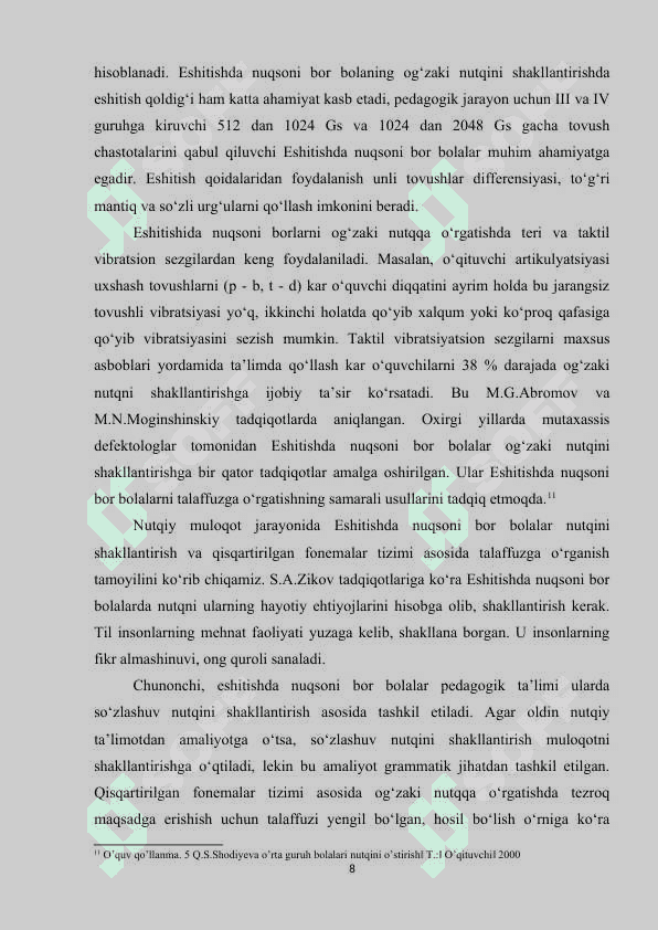 Eshitishida nuqsoni bo‘lgan bolalar nutqini rivojlantirishda pedagogik yondashuv 8