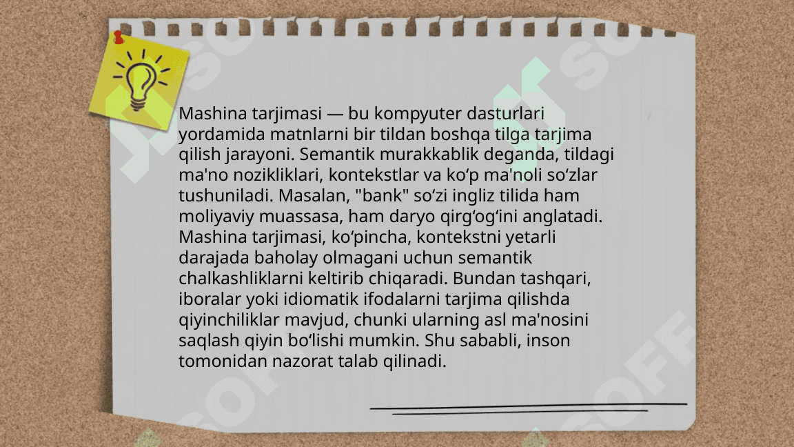 Mashina tarjimasining pragmatik va semantik muammolari 3
