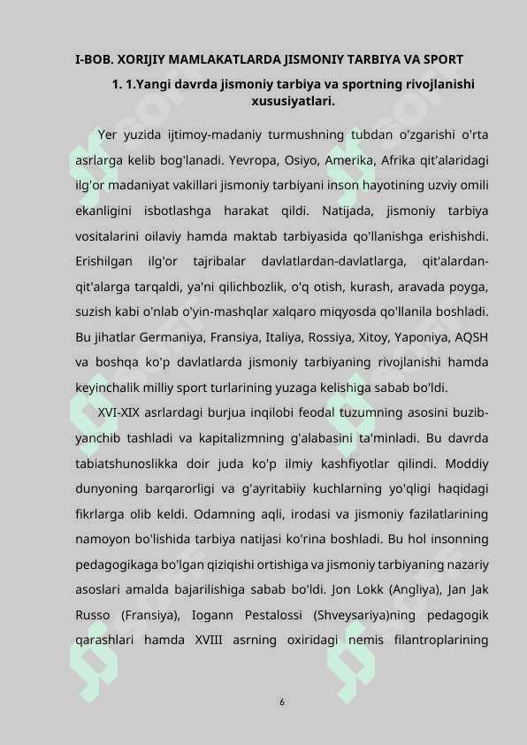 XORIJIY MAMLAKATLARDA JISMONIY TARBIYA VA SPORT 6