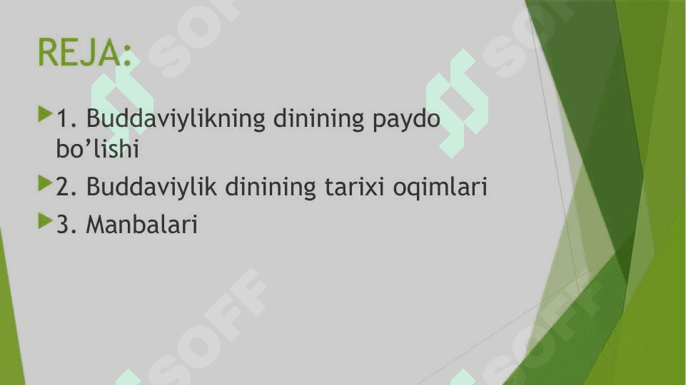 BUDDAVIYLIK DININING PAYDO BOLISHI 2
