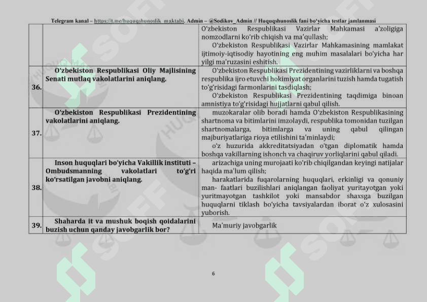 Huquq test 6