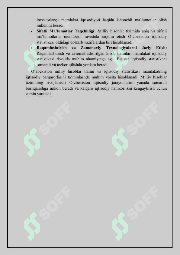 O’zbekiston milliy hisoblar tizimi-iqtisodiy statistikaning uslubiy negizi 4