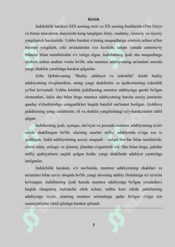 Jadidlar ijodida mumtoz adabiyot an’analari. 3