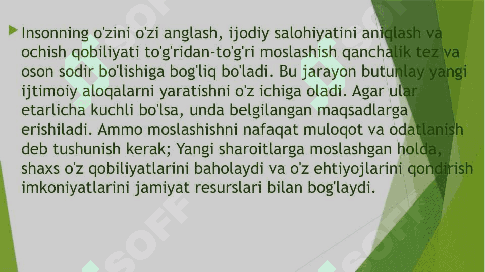 Shaxsning ijtimoiy moslashuvchan dunyoqarashi va psixologiyasi 5
