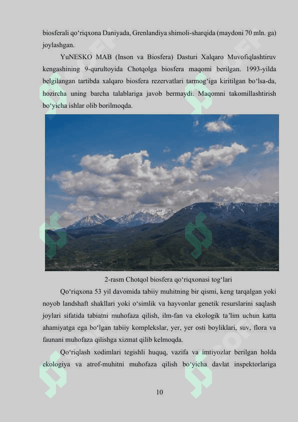 Chotqol biosfera qo‘riqxonasi 8