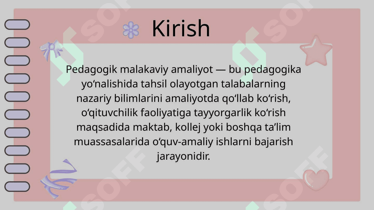 Boshlang'ich sinflarda pedagogik malakaviy amaliyot taqdimoti 3