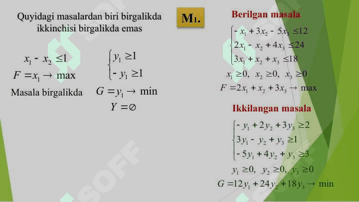 CHIZIQLI PROGRAMMALASHTIRISHDA IKKILАNISH NАZАRIYASI 7